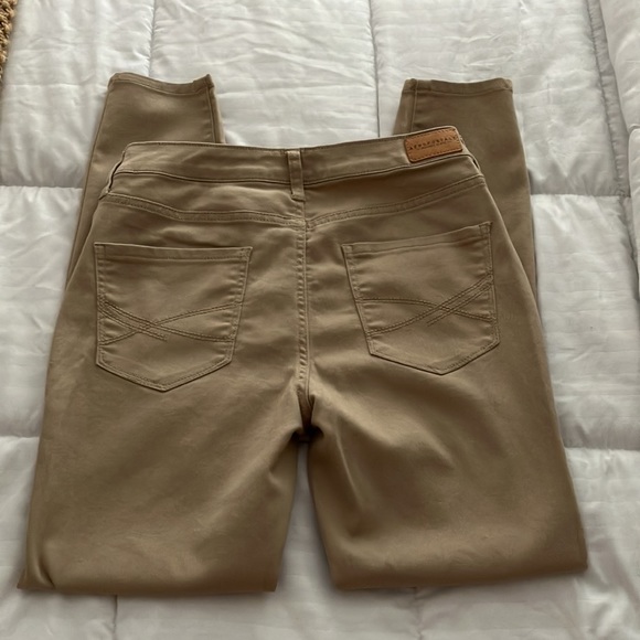 AEROPOSTAL HIGH WAISTED JEGGING BEIGE WOMEN’S PANTS SIZE 4 SHORT/COURT - Picture 3 of 10
